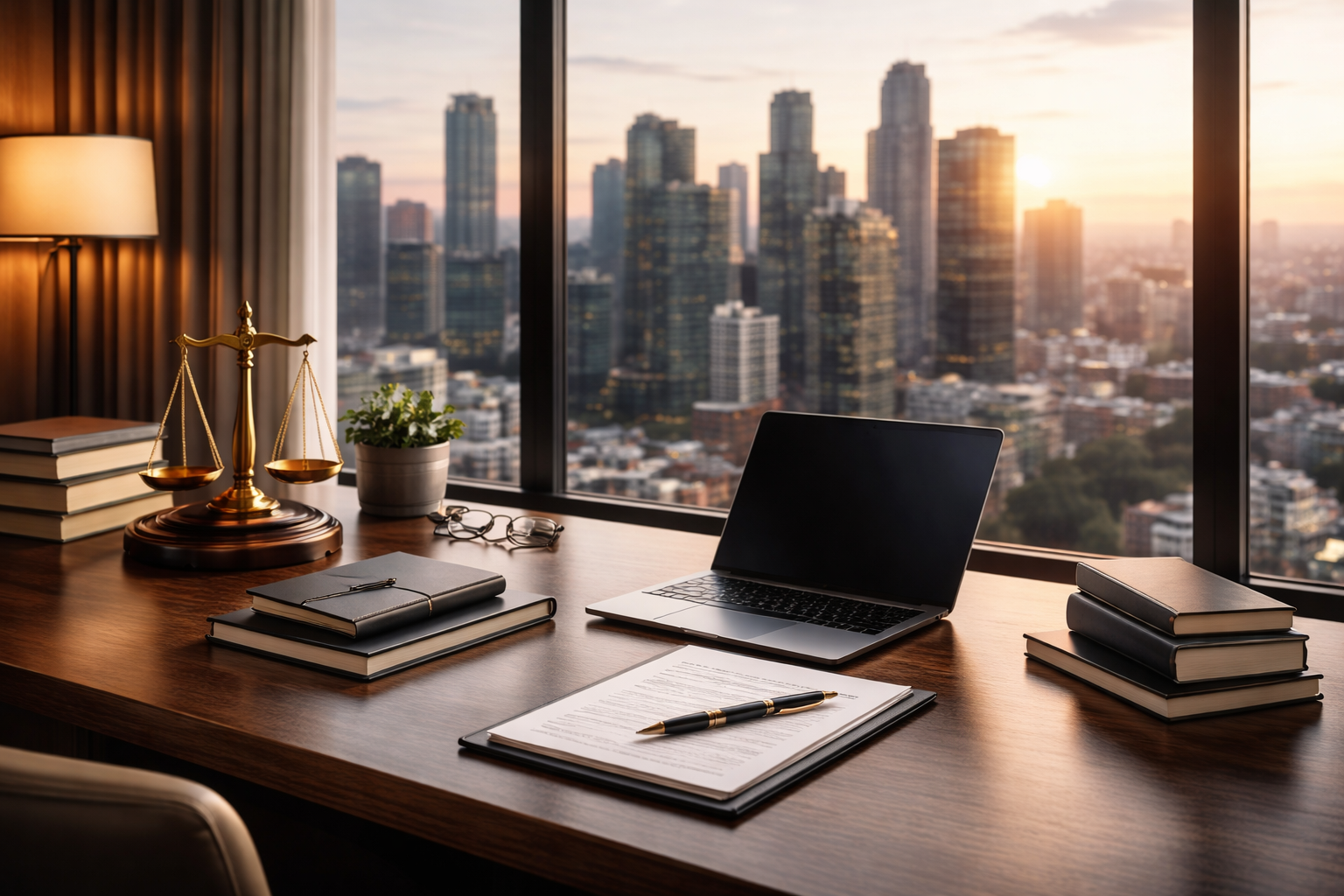 foto de oficina con edificios al fondo